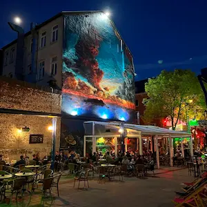 Pontwärts street festival around Sowiso - Ocean bar & pub in Aachen